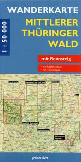 Mittlerer Thüringer Wald 1 : 50 000 Wanderkarte, Buch