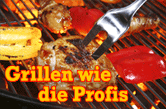 Grillgut über einer roten Glut
