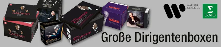 Große Dirigentenboxen von Warner Classics und Erato