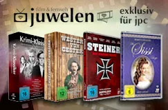 Texte: "Film- und Fernseh-Juwelen", "exklusiv für jpc". DVD-Boxen mit Klassikern.