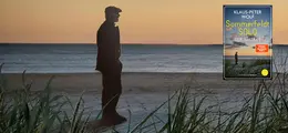 Text: "KLAUS-PETER WOLF, Sommerfeldt SOLO, DER AUFTRAG." Silhouette eines Mannes am Strand in der Dämmerung.