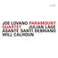 JOE LOVANO PARAMOUNT QUARTET JULIAN LAGE ASANTE SANTI DEBRIANO WILL CALHOUN, Text in Schwarz und Rot, oben rechts steht „ECM“.