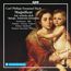 Text: "Carl Philipp Emanuel Bach Magnificat, Auf, schicke dich, Spiega, Ammonia fortunata..." Diese Infos stehen vor einem Gemälde einer Frau mit Kind.