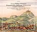 Georg Philipp Telemann, Französischer Jahrgang 1714/1715, Complete Cantatas Vol. 6. Illustration mit Burg auf einem Hügel.