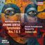 "World Premiere Recording, JOHANNA SENFTER Symphonies Nos. 1 & 9, Deutsche Staatsphilharmonie Rheinland-Pfalz, Chelsea Gallo" vor abstraktem Gemälde.
