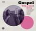 "Gospel Greatest Hits" steht in großen Buchstaben. Links singen Menschen leidenschaftlich in Chorkleidung.