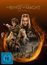 "Die Ringe der Macht - Staffel 2". Verschiedene Fantasy-Charaktere vor einem leuchtenden, orangen Hintergrund. FSK 16 Symbol.