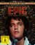 „4K ULTRA HD + BLU-RAY“, „Baz Luhrmann's EPIC“, „Elvis Presley in Concert“. Nahaufnahme von Elvis mit Mikrofon.