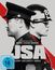 "Ein Film von Park Chan-wook, JSA, Joint Security Area, FSK ab 16 freigegeben." Zwei Soldaten in Uniformen Rücken an Rücken.
