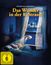 „Das Wunder in der 8. Strasse“ in gelber Schrift vor einem Schlafzimmer mit einem UFO am Fenster. FSK ab 6.