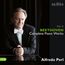 "Vol. II BEETHOVEN Complete Piano Works Alfredo Perl audite" Ein Mann im Frack lehnt an einem Klavier.
