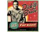 "Dick Brave", Retro-Design, Mikrofon-Symbol, "Back for Good", Mann in Vintage-Kleidung mit umgedrehtem Schlüssel im Hintergrund.