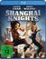 "Shanghai Knights", FSK ab 12. Zwei Männer in Kampfpose, Hintergrund mit Big Ben, Londoner Skyline. Blu-ray-Disc-Logo.