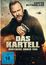 „Das Kartell: Brothers Under Fire“ und „Kiefer Sutherland“ oben. Ein Mann hält eine Pistole, im Hintergrund fliegen Hubschrauber.