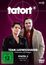 „tatort“, „TEAM LUDWIGSHAFEN“, „STAFFEL 2“. Zwei Menschen in Mänteln vor einem violetten Hintergrund.