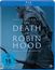 Text: "He was no hero. Hugh Jackman. The Death of Robin Hood. Ab 18. Juni im Kino." Älterer Mann mit Bogen, dramatisch.
