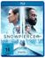 Auf einer Blu-ray-Hülle steht "Snowpiercer Staffel 1". Zwei Gesichter blicken nach links und rechts, ein Zug fährt mittig.