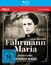 „Fährmann Maria“, FSK 16; Schwarz-Weiß-Foto einer ernsten Frau im Vintage-Stil. Blu-ray mit rotem Banner.
