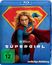 „SUPERGIRL“, „FSK ab 12 freigegeben“, „vorläufige Abbildung“. Eine Frau in Superheldenkleidung, rotes „S“-Symbol.
