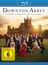 "Downton Abbey: Das Grosse Finale," Blu-ray-Logo oben. Darunter Personen in Abendgarderobe vor einem großen Anwesen bei Sonnenuntergang.
