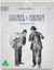 Aufschrift: "LAUREL & HARDY, The Silent Years – 1928". Zwei Männer in Anzügen agieren humorvoll. Blu-ray Hülle.
