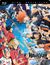 „Haikyu!! Das Play-off der Müllhalde.“ Zwei Volleyballteams in actionreicher Pose, dynamisch und energiegeladen gezeichnet.