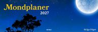 Text: "Mondplaner 2027", "HEYNE LUDWIG", "Holga Föger". Vollmond vor sternenklarem Nachthimmel und Baumzsilhouette.