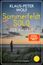 KLAUS-PETER WOLF, Sommerfeldt SOLO, DER AUFTRAG. "SPIEGEL Bestseller-Autor". Strand bei Sonnenuntergang mit Silhouette eines Mannes.