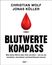 Text: „Christian Wolf, Jonas Köller, Blutwerte Kompass.“ Darunter: „Was deine Werte über dich verraten…“   
Bild: Roter Blutstropfen.