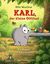Text: "Karl, der kleine Ottifant. Ein Rüssel wie kein anderer." Illustration: Ein grauer Elefant mit bunten Vögeln auf dem Rüssel, umgeben von Pflanzen.