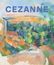 Text: "CEZANNE". Eine impressionistische Landschaftsmalerei in kräftigen Farben zeigt Hügel, Bäume und einen geschwungenen Pfad.