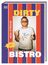 „Dirty Bistro“, „Max Strohe“, Mann mit Brille und Mohawk, gestreifter Hintergrund, zeigt Mittelfinger.
