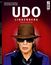"UDO LINDENBERG GEBURTSTAGSEDITION" steht vorne; Porträt eines Mannes mit Hut und Sonnenbrille, dunkelroter Hintergrund.