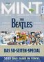 "The Beatles", "Das 50-Seiten-Special", "2025 Das Jahr in Vinyl". Magazin-Cover mit Collage von Beatles-Alben., Zeitschrift