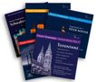 Verschiedene CD-Covers von Enjott Schneider mit Titeln wie "Totentanz" und "Schwabenkirche", Kirchenmotive im Hintergrund., CD