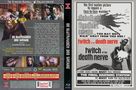 DVD-Cover; linker Text: "IM BLUTRAUSCH DES SATANS", rechter Text: "twitch of the death nerve". Verschiedene Filmszenen.