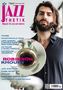 JAZZTHETIK: Magazin für Jazz und Anderes. Robinson Khoury hält ein Blechblasinstrument., Zeitschrift