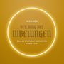 "Wagner. Der Ring des Nibelungen. Dallas Symphony Orchestra. Fabio Luisi." Leuchtender Ring auf gelbem Hintergrund.