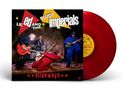 „Lil‘ Ed and the Blues Imperials“ und „Slideways“ auf Albumcover, vier Musiker, rote Gitarre, rotes Vinyl.