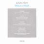 Arvo Pärt (geb. 1935): Tabula Rasa, CD