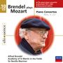 "Brendel spielt Mozart. Die Klavierkonzerte Nr. 5-27. 10 CD. Foto eines älteren Mannes mit Brille und Mütze.", 10 CDs