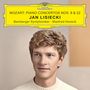 MOZART: PIANO CONCERTOS NOS. 9 & 22. JAN LISIECKI. Bamberger Symphoniker, Manfred Honeck. Darunter ein Porträt eines Mannes., CD