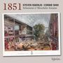 1851. Steven Isserlis, Connie Shih. Schumann & Moscheles Sonatas. Eine historische Illustration einer Messehalle mit Glasdach., CD