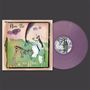 Text: Noah's Ark, Cocorosie. Illustration eines Einhorns, das auf ein Zebra kotzt unter einem regenbogenartigen Bogen. Lila Vinyl., LP