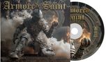 Text: "Armored Saint" und "Emotion Factory Reset". 

Beschreibung: Illustration eines Ritters mit Flammen, passend zu einem CD-Cover., CD