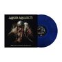 "Amon Amarth, The Allfather Awakens." Wikinger mit Helm und Trinkhorn, dazu eine blaue Schallplatte., LP