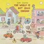 Illustration mit Figuren und Häusern, Text: "Sean Solomon The World Is Not Good Enough". Fröhliche, bunte Straßenszene., CD