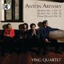 Anton Arensky (1861-1906): Streichquartette Nr.1 & 2, CD