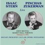 Isaac Stern & Pinchas Zukerman - Live Joint Recital, Massey Hall Toronto 1976, CD