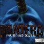 "Pantera: Far Beyond Driven" und ein Parental Advisory Hinweis. Ein blauer Schädel mit einem Bohrer oben., CD